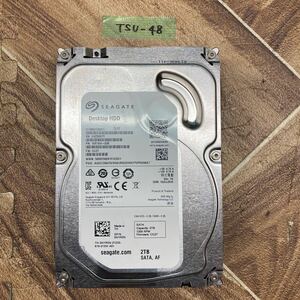 TSU-48 激安 HDD 2TB 3.5インチ SATA 内蔵HDD Seagate ST2000DM001-1ER164 Crystaldiskinfoにて正常品 中古