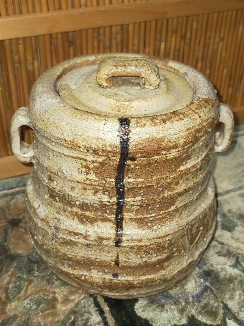 ◎送料無料◎蔵くら◎ 美濃焼美濃伊賀水指桐箱付き茶道具◎ M