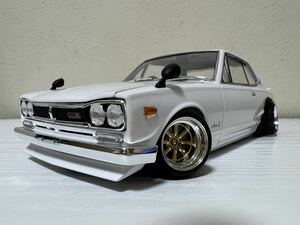 SKYLINE 2000GTR white 1/24 final product 