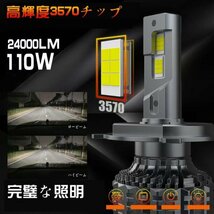 LEDヘッドライト フォグランプ HＢ4 ハイエース ランクル 12V 24V バルブ 24000LM 車検対応 1年保証_画像4