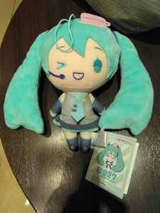 タグ付 初音ミク シナモロール ぬいぐるみ マスコット コラボ サンリオ ウインク ストラップ フリュー ボーカロイド 非売品 プライズ 景品