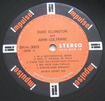 ペラジャケ デューク・エリントンとジョン・コルトレーン キングレコードSH(N)3003 DUKE ELLINGTON & JOHN COLTRANE_画像7