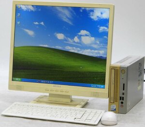 東芝 EQUIUM S6300 PES6320ENYY29 ■ 19インチ 液晶セット ■ Core2Duo-4400/CDROM/コンパクト/希少OS/動作確認済/WindowsXP デスクトップ
