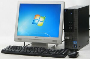 DELL Optiplex 790-2400SF ■ 15インチ 液晶セット ■ i5-2400/DVDROM/省スペース/DisplayPort/Windows7 デスクトップ