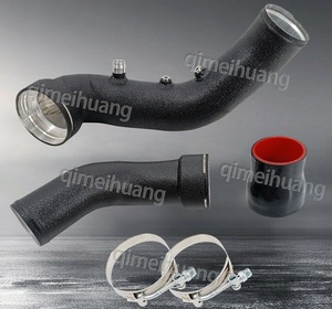 特価 ☆ BMW N55 3.0Lターボ アルミ チャージパイプ M2 F22 F23 F30 F31 F32 F36 CHARGE PIPE ブラック