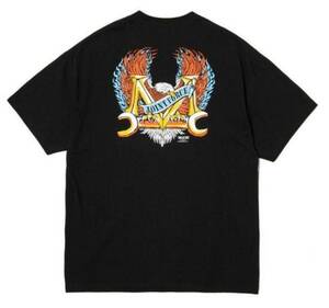 即発送 希少サイズ レア ≪即決 送料無料 ≫ M&M MASSES T-SHIRT EAGLE BLACK XL エムアンドエム マシス Tシャツ イーグル ブラック 黒