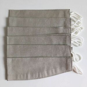 MUJI★無印良品★カーテン★タッセル★ベージュ★6個セット