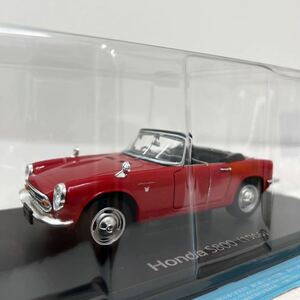 アシェット 国産名車コレクション #03 1/24 HONDA S800 1966年 ホンダ レッド オープンカー 旧車 完成品 ミニカー モデルカー