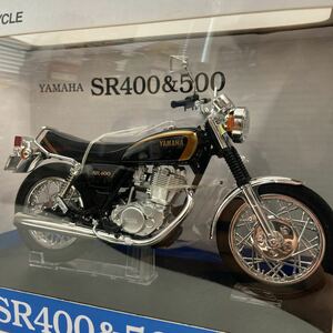 アオシマ 1/12 YAMAHA SR400&500 Black Gold ヤマハ ブラックゴールド BIG SINGLE SR 完成品 バイクシリーズ ミニカー モデルカー 旧車