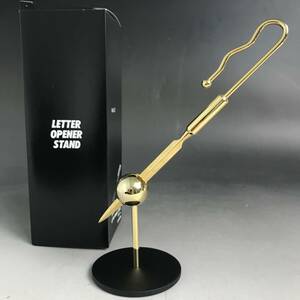 FI22/45 letter opener stand set together 20 point Gold color paper-knife stationery envelope cutter office work supplies little gift ①#