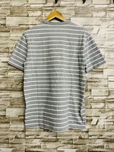 M GAP ギャップ グレー ボーダー コットン メンズ 半袖Tシャツ 半袖 Tシャツ トップス カットソー ボーダーTシャツ メンズ_画像2