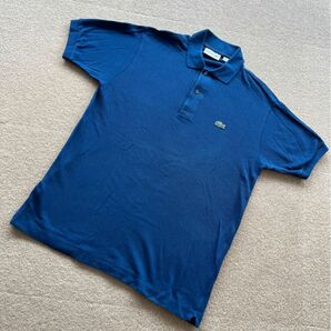 ラコステ FRANCE LACOSTE L1212 PIQUE POLO 半袖ポロシャツ ブルー　Inkwell サイズ3　