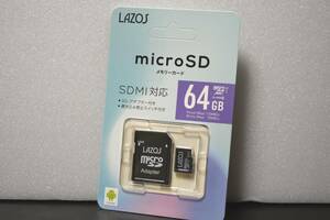 【LAZOS】microSDXC 64GB★L-64MSD10-U3★Class 10_UHS-I Class3★新品未開封 