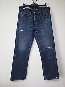 美品 Abercrombie&Fitch アバクロンビー&フィッチ ダメージ加工 デニムパンツ W28