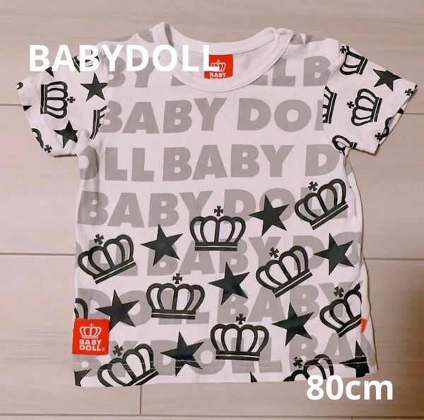 BABYDOLL 半袖ロゴTシャツ 80cm