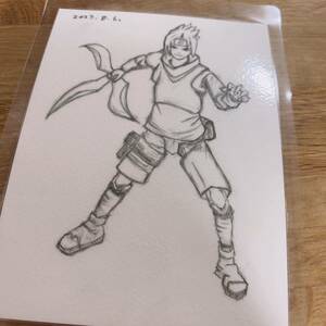 Art hand Auction 손으로 그린 일러스트 우치하 사스케(NARUTO), 만화, 애니메이션 상품, 손으로 그린 그림