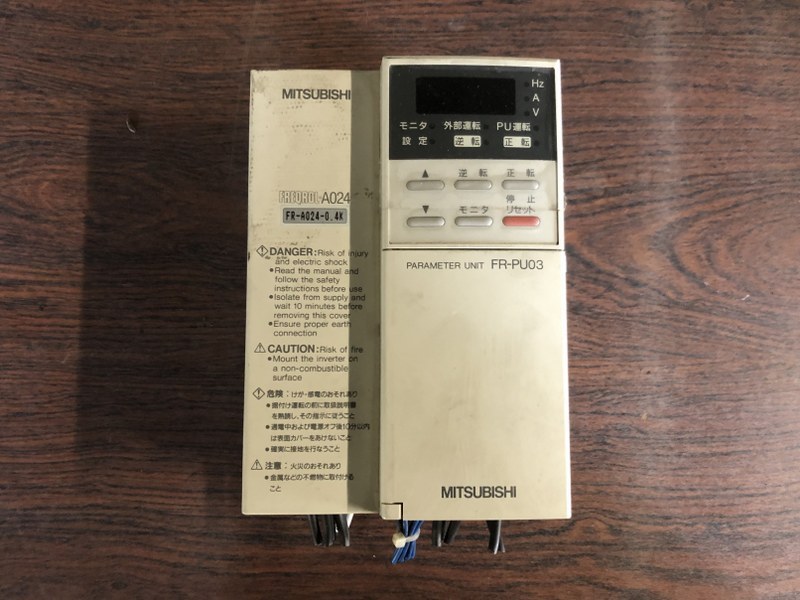 TB210009 インバーターINVERTER 三菱電機/MITSUBISHI パラメータユニットFR-A024-0.4K (FR-PU03) **動作未確認**