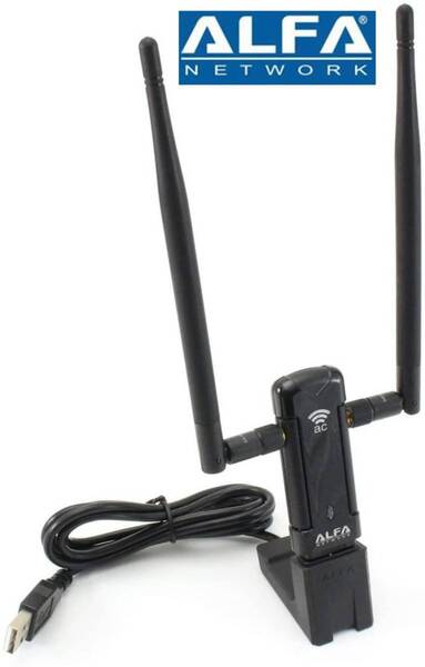 【即決 送料無料 匿名配送】 ALFA NETWORK ALFA AWUS036ACハイパワー a/b/g/n/ac 無線LAN USBアダプターWindowds Mac Kali Linux 対応