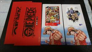 ONE PIECE ワンピース 図書カード２枚(使用済み) 専用台紙２枚 専用封筒２枚