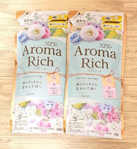 ライオン ソフラン アロマリッチ サラ つめかえ用 400ml 2つ