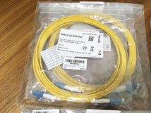 新品 未使用 光ケーブル 3m x2本 1m x4本 アダプタ 10個 セット OS2-LC-LC-D3M OS2-LC-LC-D1M HD-LCA-DX-SMF_画像2