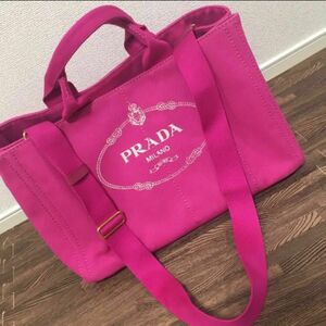 新品未使用 PRADA プラダ ショルダー トートバック ボストンバック ピンク