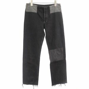 Maison Martin Margiela 0 mezzo n Martin Margiela 90's повторный сооружение Denim брюки черный S женский IT100NGTJ45W