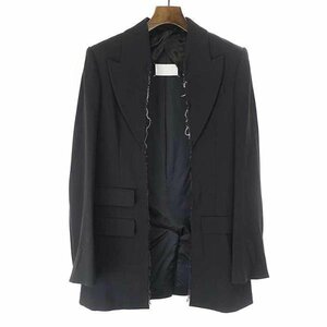 Maison Martin Margiela 02AW フロント切り裂き 前掛け付属テーラードジャケット ブラック サイズ:42 レディース IT9HWK98XD7I