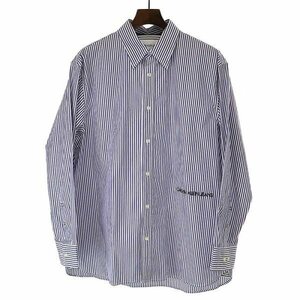 Calvin Klein Jeans Calvin Klein jeans stripe Logo embroidery shirt blue size :M men's IT4G7X1L1E4A