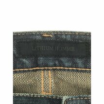 LITHIUM HOMME リチウム オム クラシックストレートデニムパンツ インディゴブルー サイズ:29 メンズ ITUC1XL18XKU_画像3