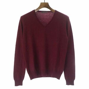 PRADA Prada wool cashmere V neck knitted sweater bar gun ti size :46 men's ITJ8WXJIUOFI