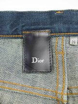 Dior HOMME ディオールオム 08AW ボタンフライウォッシュドデニムパンツ インディゴ 26 ITQ0GCLGE4YO_画像3