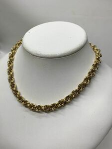 [ прекрасный товар ]GIVENCHYji van si. Gold цвет цепь колье цепочка 