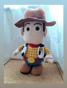 USED自宅保管【約27cm】ディズニー ピクサーPixar トイストーリー ウッディ 動かないぬいぐるみ Disney 動作不良 わけあり