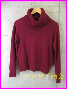 7211m6◆良品です◆カシミヤ100%◆UNIQLO ユニクロ タートルネック カシミヤニットセーター M/カーディガン/ジャケット/レディース/女性