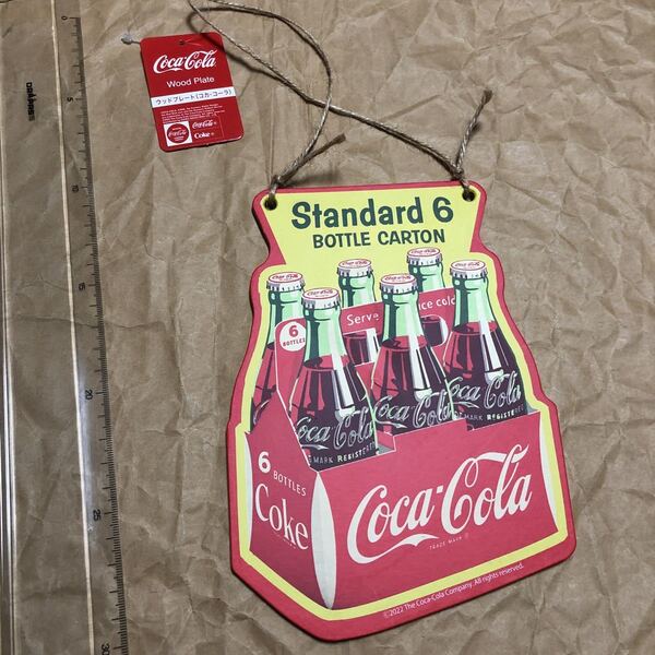 グッズ コカ・コーラ ウッドプレート Coca-Cola Wood Plate