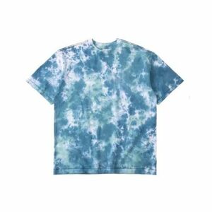 新品 saby × FRUIT OF THE LOOM WIDE NECK TEE コラボ タイダイ クルーネック Tシャツ SS-101104 サバイ フルーツオブザルーム M サックス