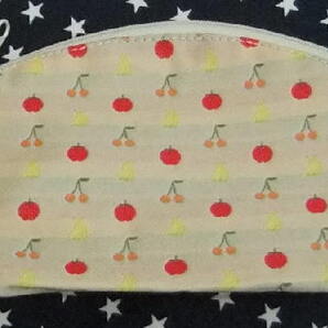 新品!Finのポーチ バナナ&サクランボ&リンゴ柄