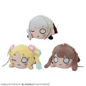 新品 数5 ラブライブ 蓮ノ空女学院スクールアイドルクラブ 寝そべり ミニぬいぐるみ vol.2 SEGA限定 全3種 藤島慈 夕霧綴理 大沢瑠璃乃