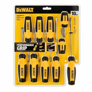 未使用 日本未発売 Dewalt デウォルト エルゴノミック ドライバーセット 10本セット DWHT65201 Durable Ergomic Magnetic Screw Driver Set