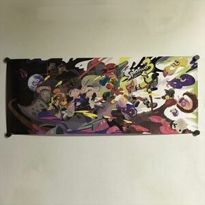 Y1406 ◆スプラトゥーン３イカすアートブック ロングポスター サイズ約約75×30cm