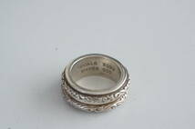 ZOCALO/ソカロ*12号*DOUBLE IVY SPINNING RING/ダブル・アイビー・スピニング・リング*指輪*シルバー*定価27,500円_画像4