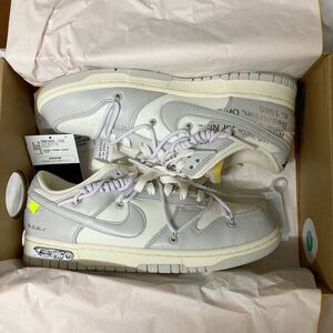 OFF-WHITE × NIKE DUNK LOW 1 OF 50 lot49 27.5cm 送料無料 オフホワイト × ナイキ ダンク ロー 1 OF 50 ロット49