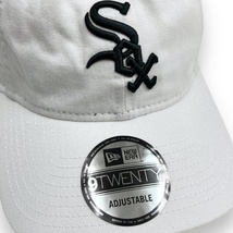 未使用 NEW ERA ニューエラ MLB Chicago White Sox シカゴ ホワイトソックス ニューエラ 9TWENTY コットン 6パネル キャップ 帽子 ホワイト_画像3