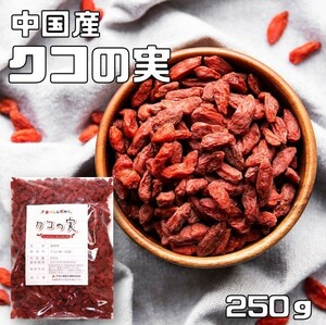 クコの実 生 250ｇ グルメな栄養士 ゴジベリー 無添加 中国産 スーパーフード ウルフベリー 中華 製菓 製パン 国内加工