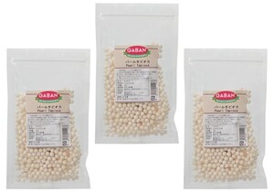 tapioka pearl 100g ×3 sack GABAN 6mm size pastry raw materials house food condiment business use Cat's mackerel corm confectionery raw materials drink 