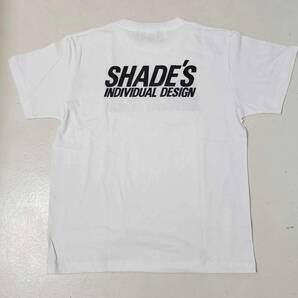 SHADE'Sシェイズ/前後黒ラメプリント/白Tシャツ/デッドストック/XLの画像3