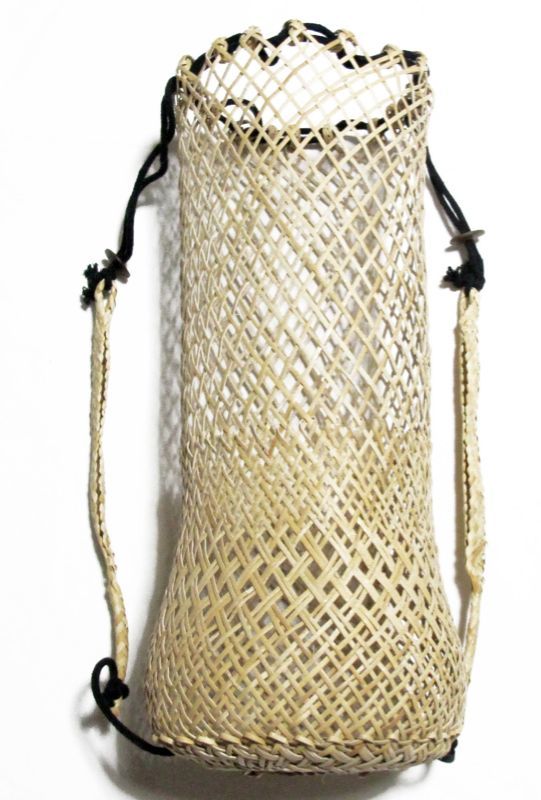 バリ島 強くて軽いラタン藤のリュック手作りモダン柄 無地／メッシュ／3