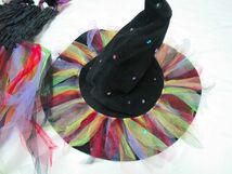 USA製オーロラ魔女ドレス帽子セット／小学校低学年用／美品_画像3