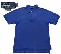 90s USA企画 ポロ バイ ラルフローレン 鹿の子 ポロシャツ ワンポイント　　アメリカ企画 Polo by Ralph Lauren 90年代 ビンテージ 玉8042_画像1